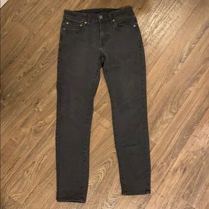 Men’s faded black skinny fit jeans